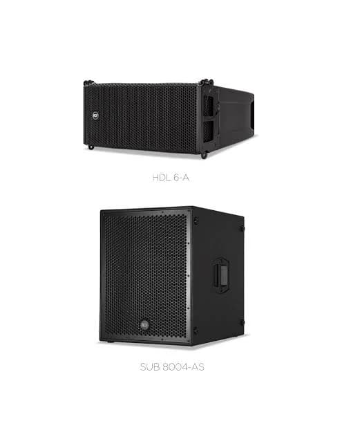 Pack Grappe line array RCF HDL-6 + RCF 8004