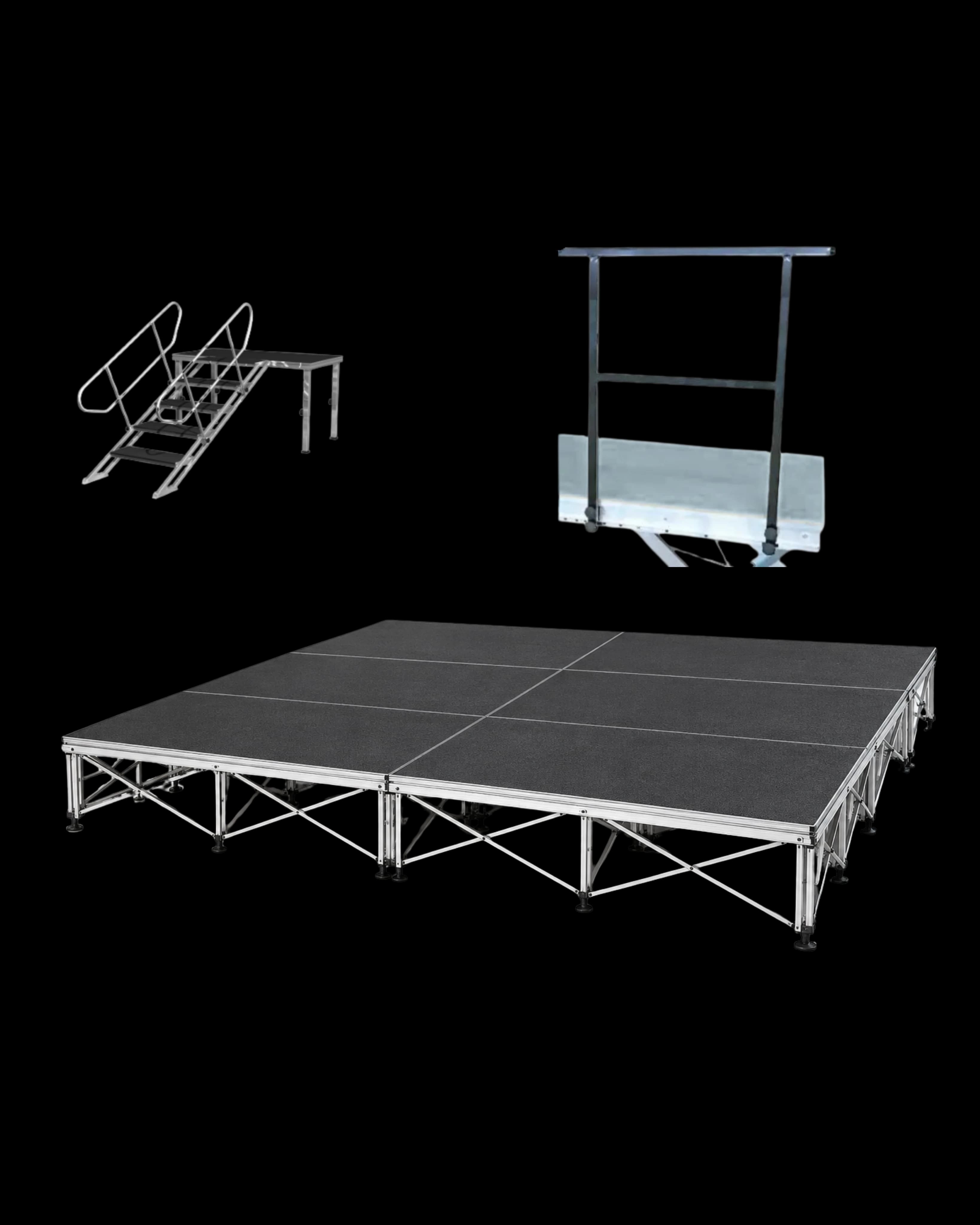 Scène 12 m² hauteur 1 m