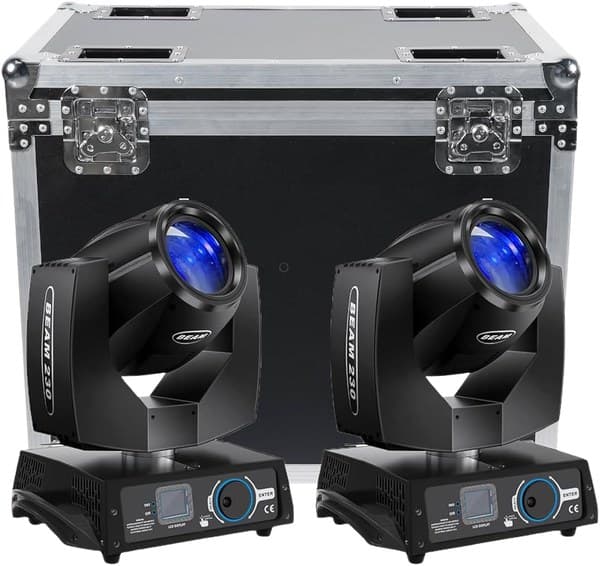 Flightcase de 2 lyres AFX LIGHT BEAM 7R – 230 W